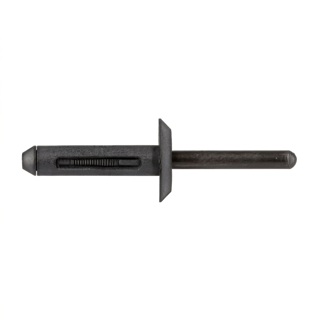 Black Nylon Blind Rivets for Ford / G.M. - 1/4" (6.40mm) Diameter - Replaces Ford # KA01500Z1, G.M. # 14063981