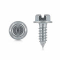 License Plate Screws for G.M.(American cars)- 1/4" (#14) x 3/4" Hex Washer Head Sheet Metal Screws - Bright Zinc Finish